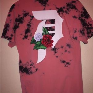 Primitive pink Tye dye Rose shirt